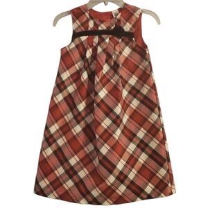 Carter's Girls Holiday Christmas Plaid Dress 6